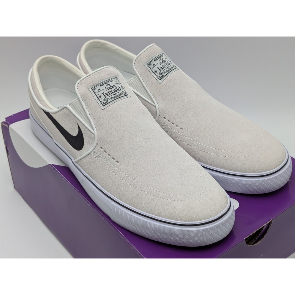 Nike SB Janoski+ Slip FN5893-100 Mens US 12 Skate Shoes Summit White Sneakers - Picture 5 of 10